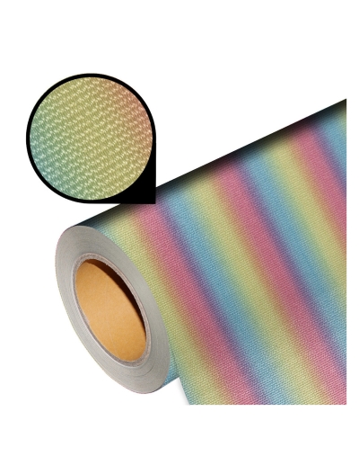 Flex foil with embroidery structure for laser cutting